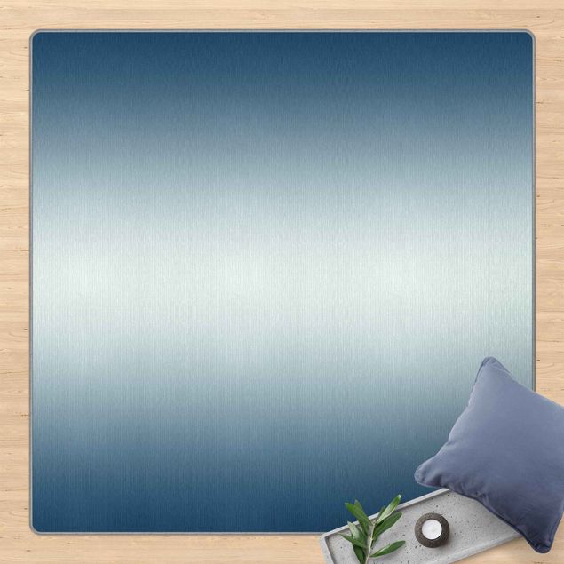 Tappeto blu soggiorno Gradiente orizzontale blu