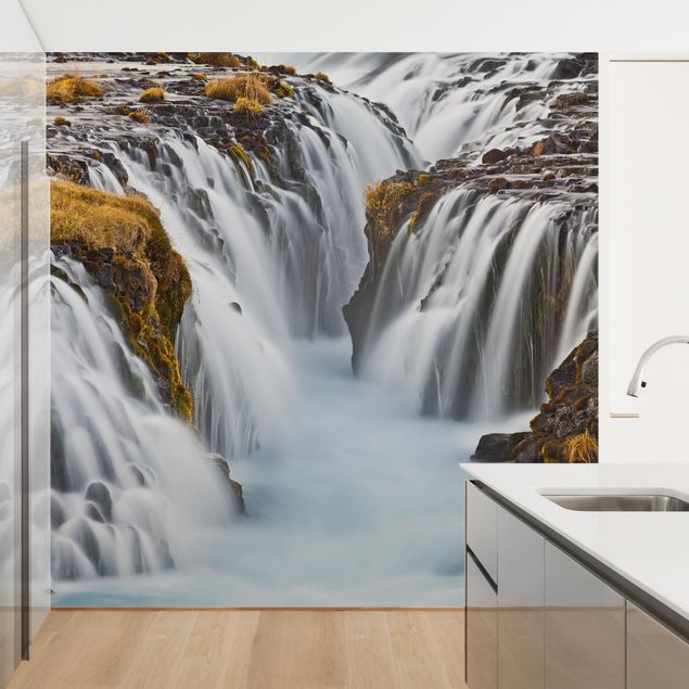 Carta da parati - Bruarfoss waterfall in Iceland