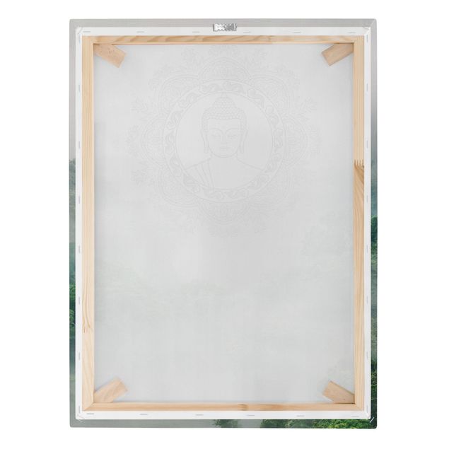 Quadro su tela - Buddha Mandala nella nebbia