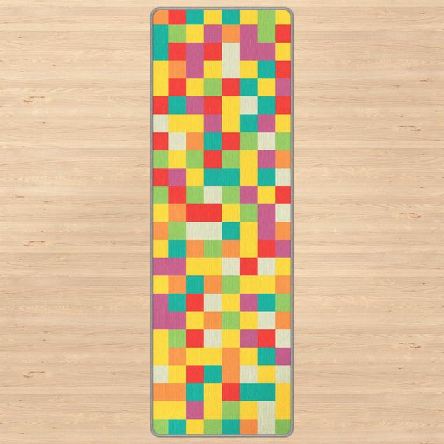 Tappeti multicolor Mosaico colorato circo