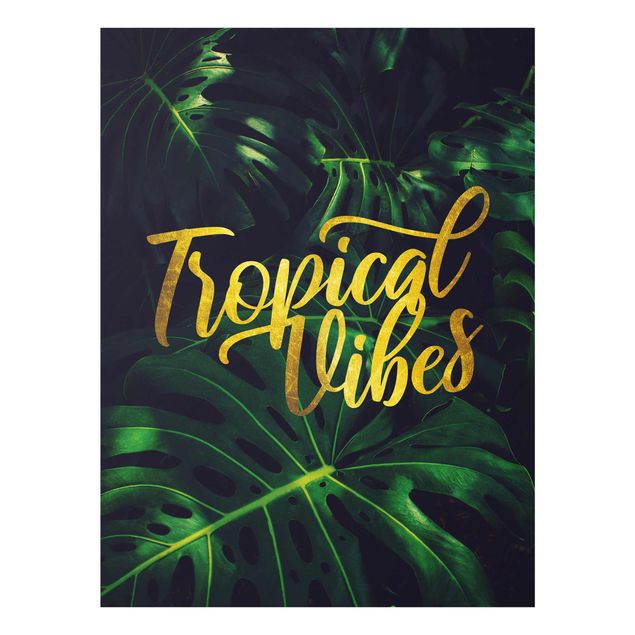 Quadro in vetro - Jungle - Tropical Vibes - Verticale 4:3