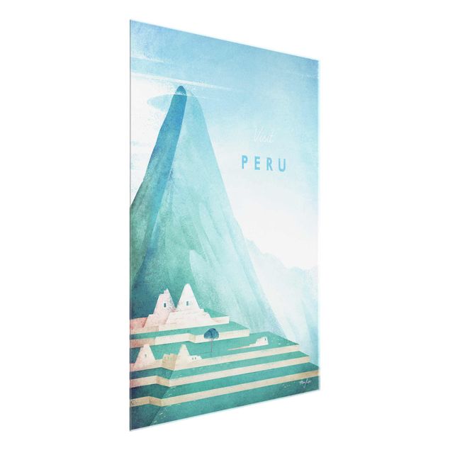 Quadro in vetro - Poster di viaggio - Perù - Verticale 4:3