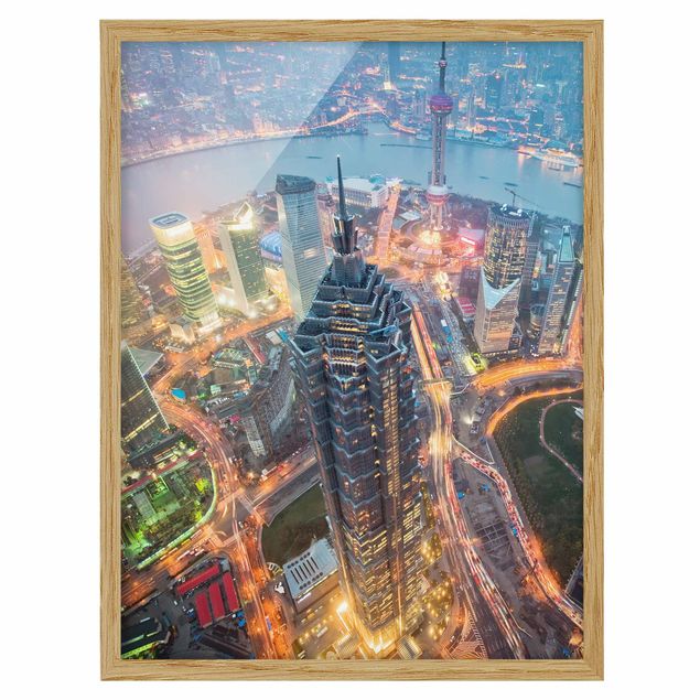 Poster con cornice - Shanghai - Verticale 4:3