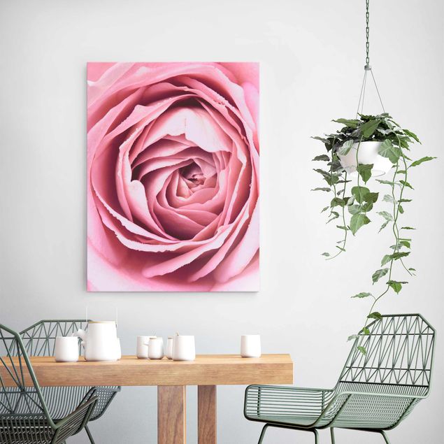 Lavagna magnetica vetro Fiore di rosa rosa