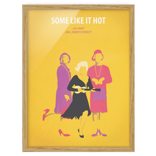 Poster con cornice - Poster di film A qualcuno piace caldo - Verticale 4:3