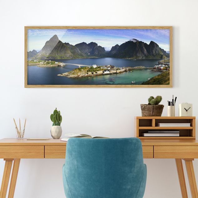Poster con cornice - Paradiso Nordico - Panorama formato orizzontale