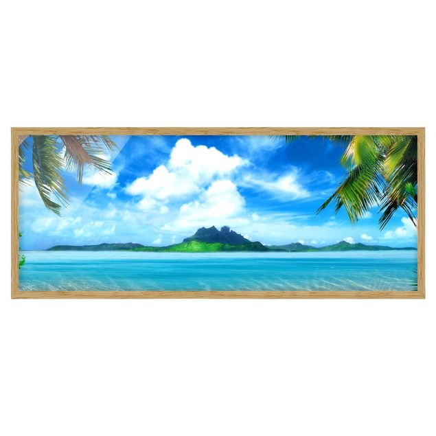 Poster con cornice - Vacanza Da Sogno - Panorama formato orizzontale