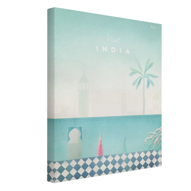 Stampa su tela città Poster di viaggio - India