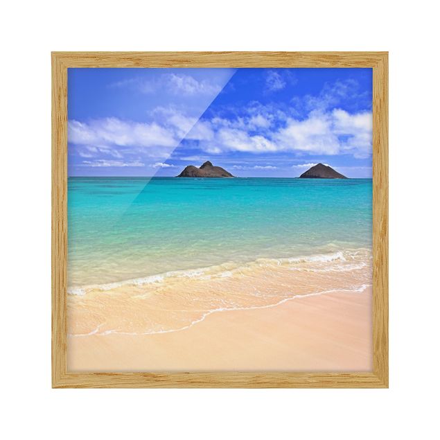 Poster con cornice - Paradise Beach - Quadrato 1:1