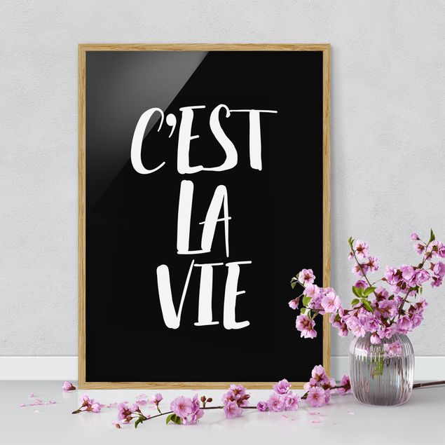 Poster con cornice - C'Est La Vie - Verticale 4:3