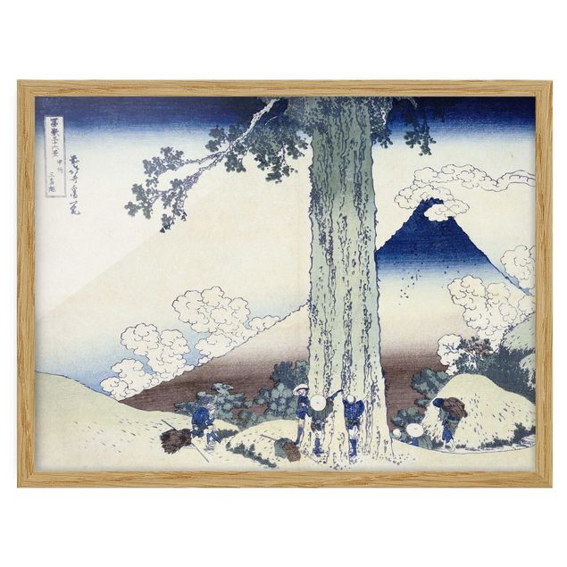 Poster con cornice - Katsushika Hokusai - Mishima Pass In Kai Province - Orizzontale 3:4