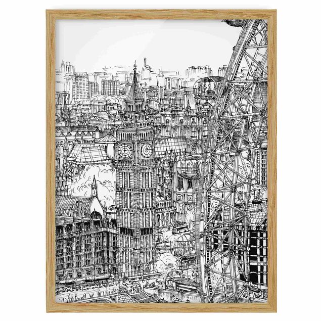 Poster con cornice - Città Studi - London Eye