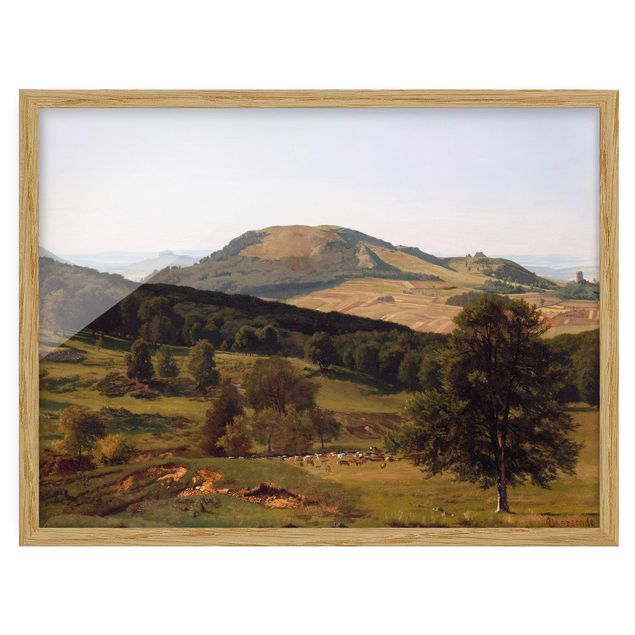 Poster con cornice - Albert Bierstadt - Mountain And Valley - Orizzontale 3:4
