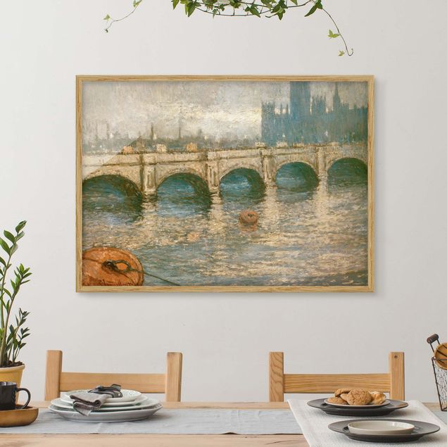 Poster con cornice - Claude Monet - Thames Bridge - Orizzontale 3:4