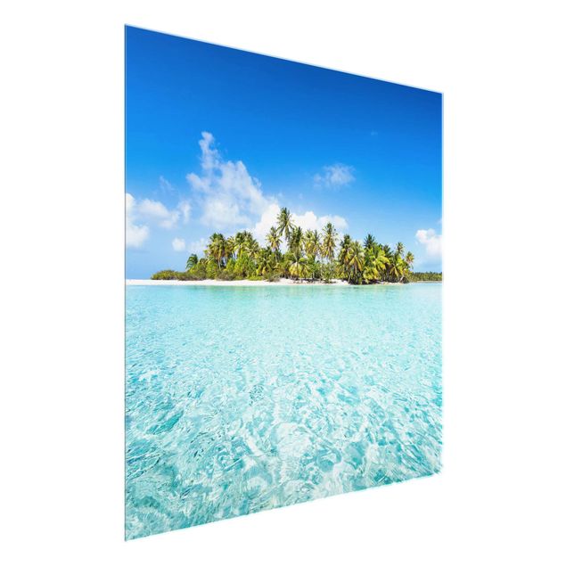 Quadro in vetro - Crystal Clear Water