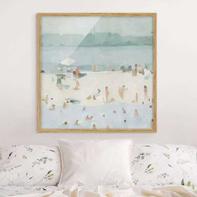Poster con cornice - Sandbank In The Sea I - Quadrato 1:1