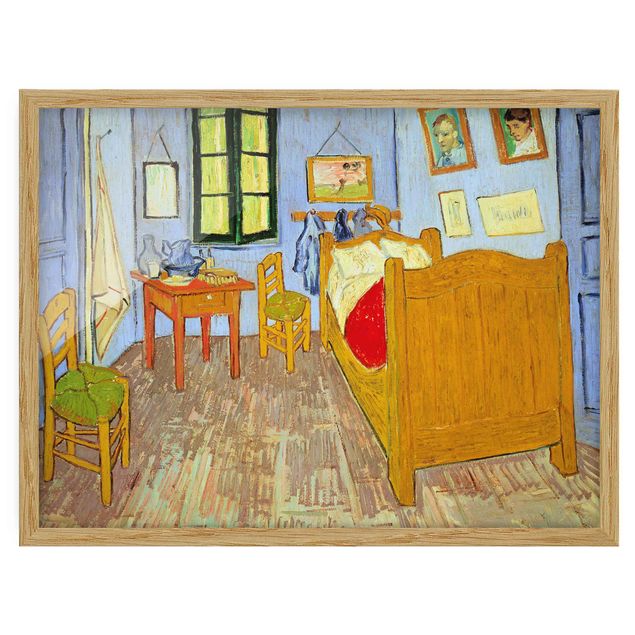 Poster con cornice - Vincent Van Gogh - Bedroom In Arles - Orizzontale 3:4