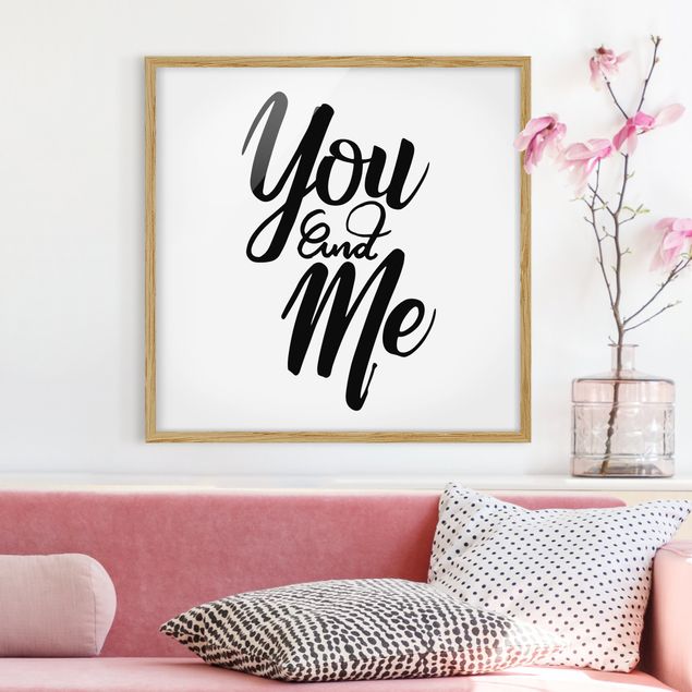 Poster con cornice - You And Me - Quadrato 1:1