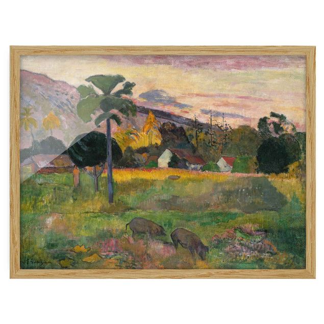 Poster con cornice - Paul Gauguin - Come Here - Orizzontale 3:4