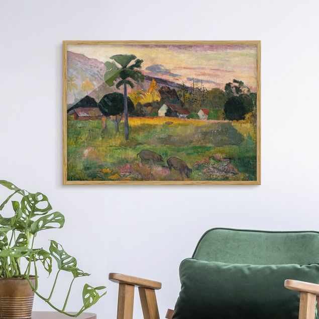 Poster con cornice - Paul Gauguin - Come Here - Orizzontale 3:4