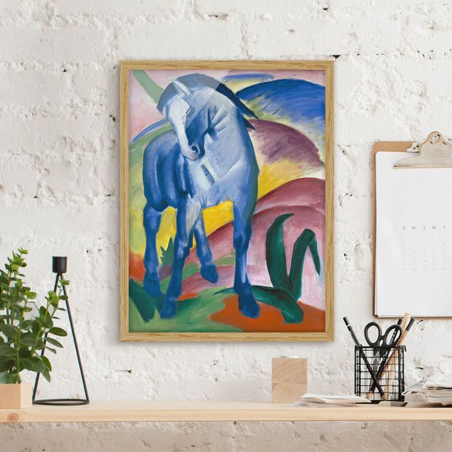 quadri con animali Franz Marc - Cavallo blu I