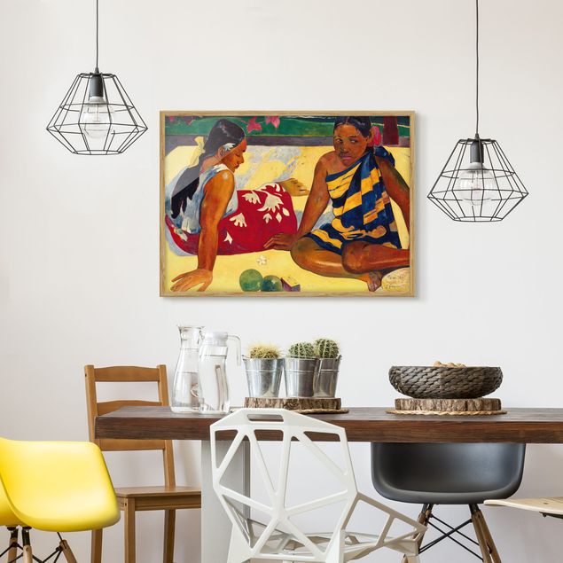 Poster con cornice - Paul Gauguin - Women Of Tahiti - Orizzontale 3:4
