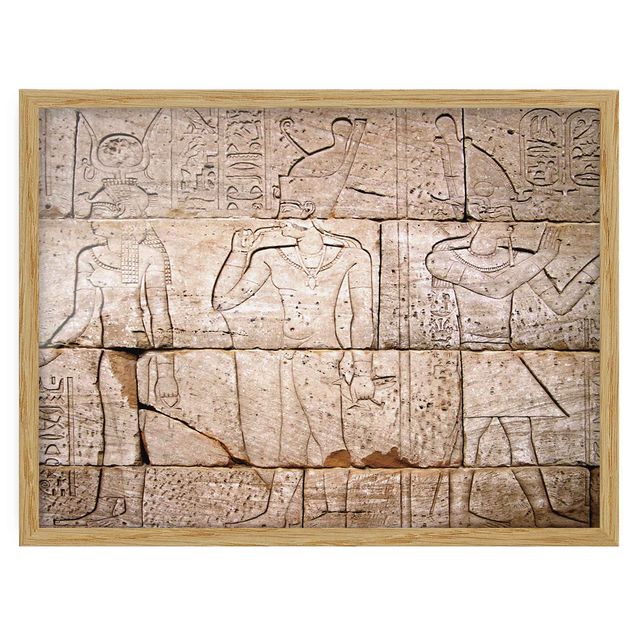 Poster con cornice - Egypt Relief - Orizzontale 3:4