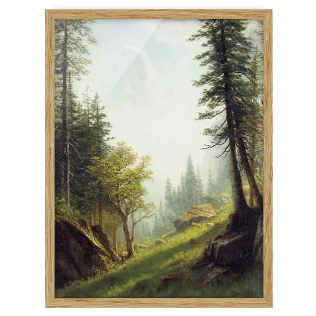 Poster con cornice - Albert Bierstadt - Among The Bernese Alps - Verticale 4:3