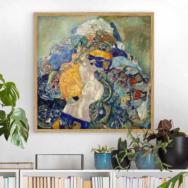Poster con cornice - Gustav Klimt - Baby (Cradle) - Quadrato 1:1