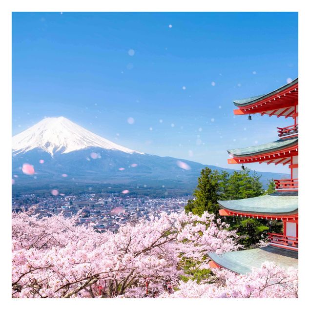 Carta da parati - Chureito Pagode e monte Fuji