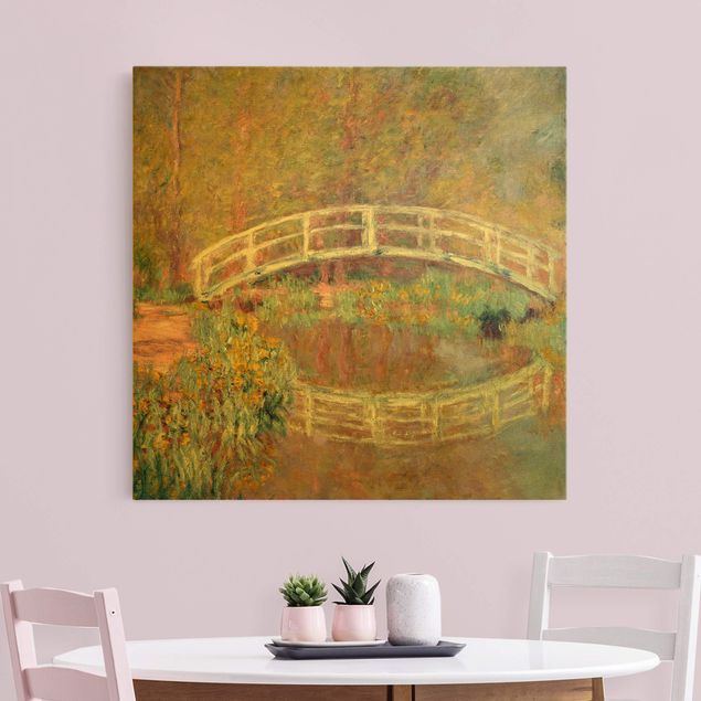 Stampe su tela paesaggio Claude Monet - Ponte del giardino di Monet