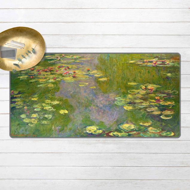 Tappeti floreali moderni Claude Monet - Ninfee verdi