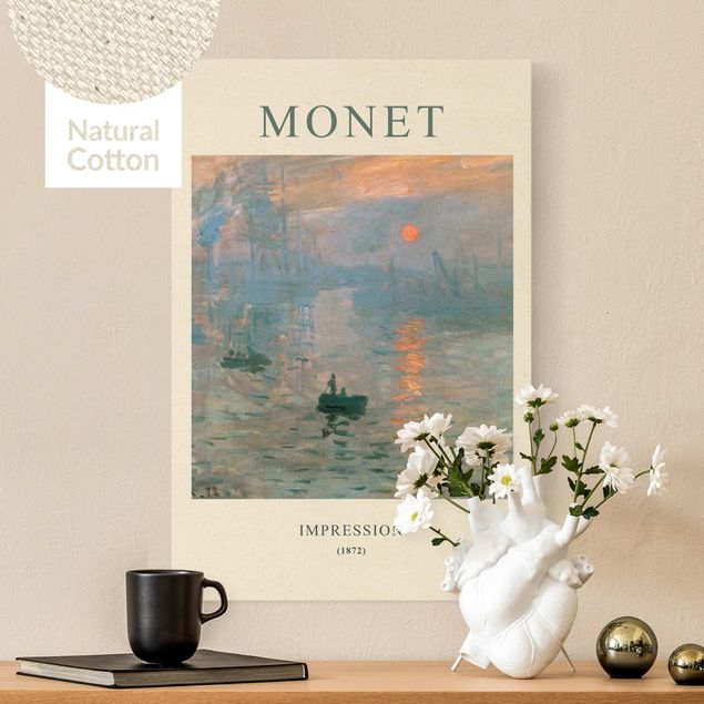 Riproduzioni su tela quadri famosi Claude Monet - Impressione - Edizione da museo
