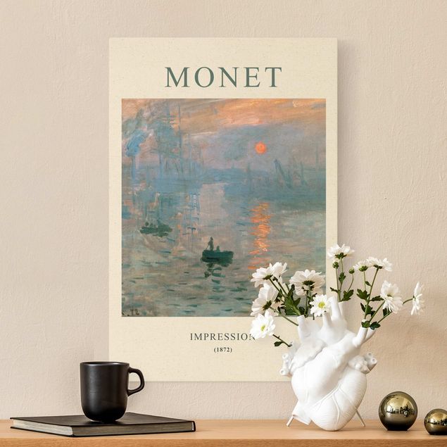Quadri moderni per soggiorno Claude Monet - Impressione - Edizione da museo