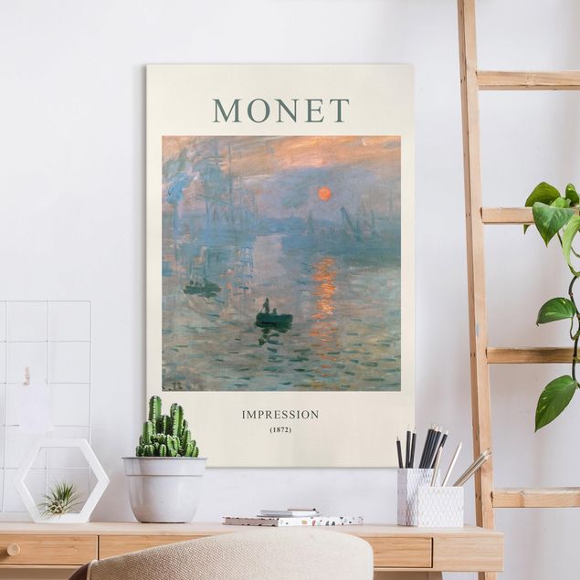 Riproduzioni su tela Claude Monet - Impressione - Edizione museo