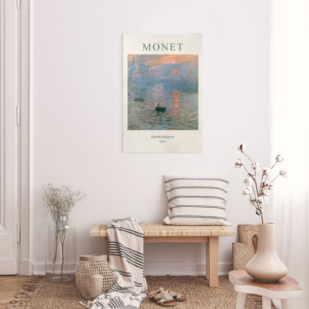 Quadri moderni per soggiorno Claude Monet - Impressione - Edizione museo