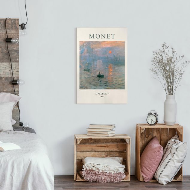 Stampa su tela Claude Monet - Impressione - Edizione museo