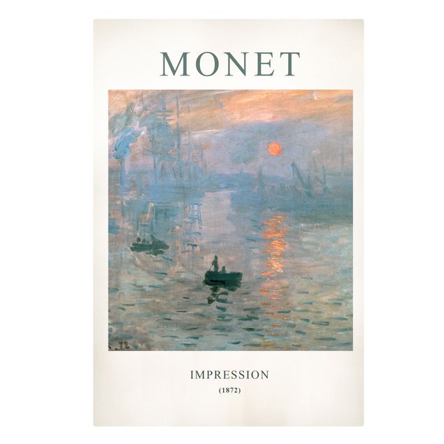Stampa su tela - Claude Monet - Impressione - Edizione museo - Formato verticale 2x3