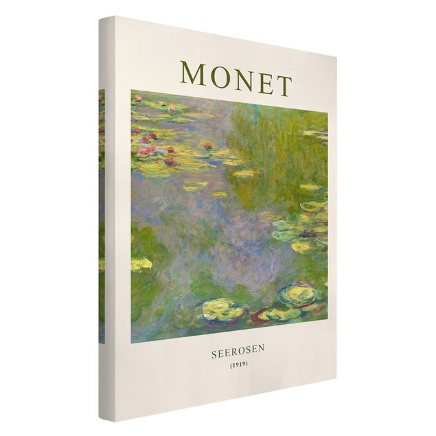 Stampa su tela - Claude Monet - Ninfee - Edizione museo - Formato verticale 2x3