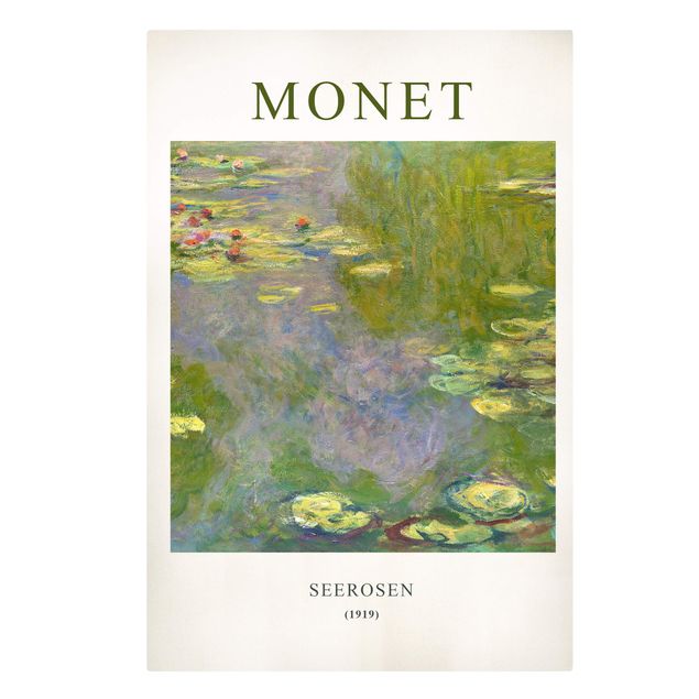Stampa su tela - Claude Monet - Ninfee - Edizione museo - Formato verticale 2x3