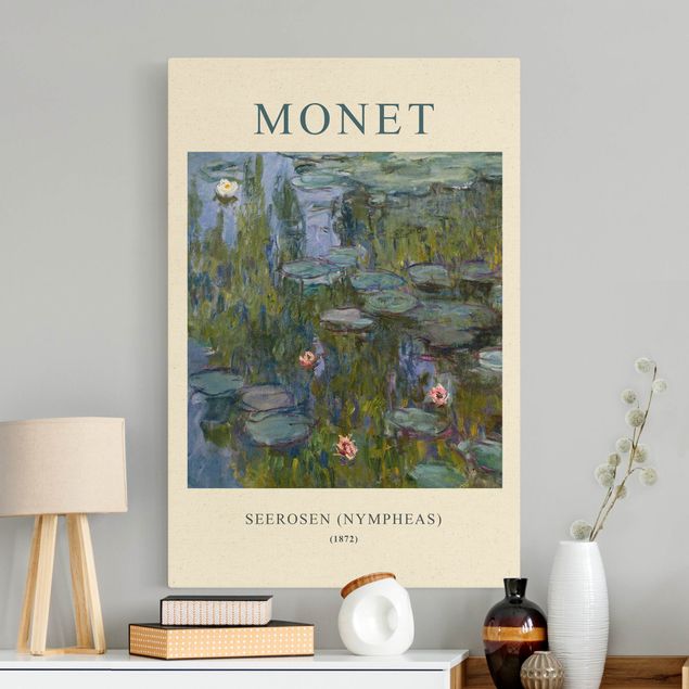 Riproduzione quadri su tela Claude Monet - Ninfee (Nymphaeas) - Edizione da museo
