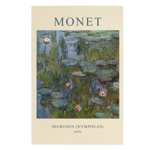 Stampe su tela Claude Monet - Ninfee (Nymphaeas) - Edizione da museo