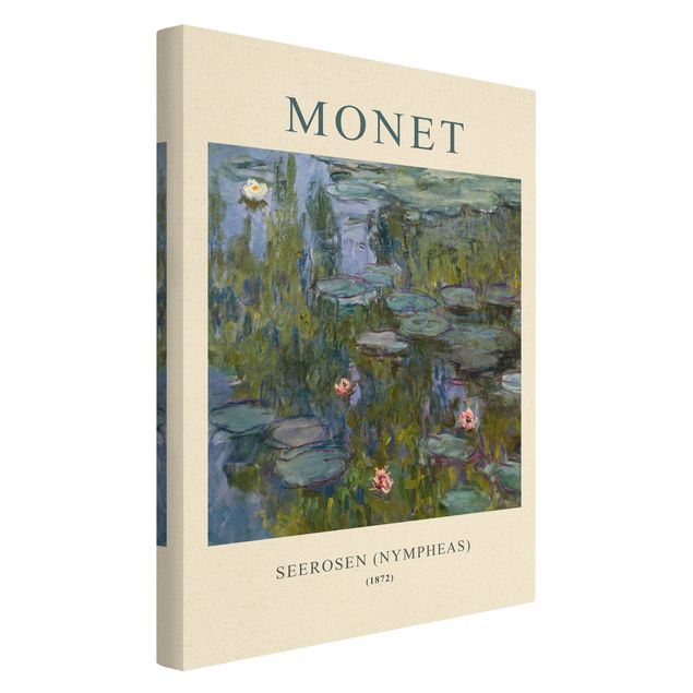 Quadro su tela naturale - Claude Monet - Ninfee (Nympheas) - Edizione museo - Formato verticale 2:3
