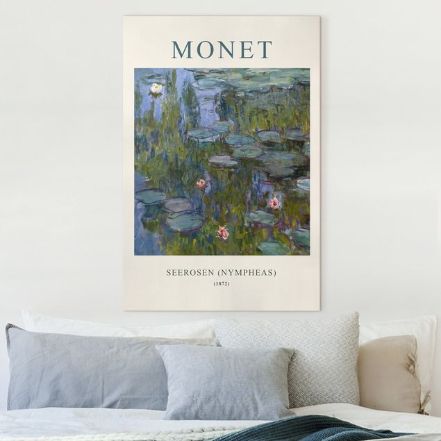 Quadro su tela fiori Claude Monet - Ninfee (Nympheas) - Edizione museo