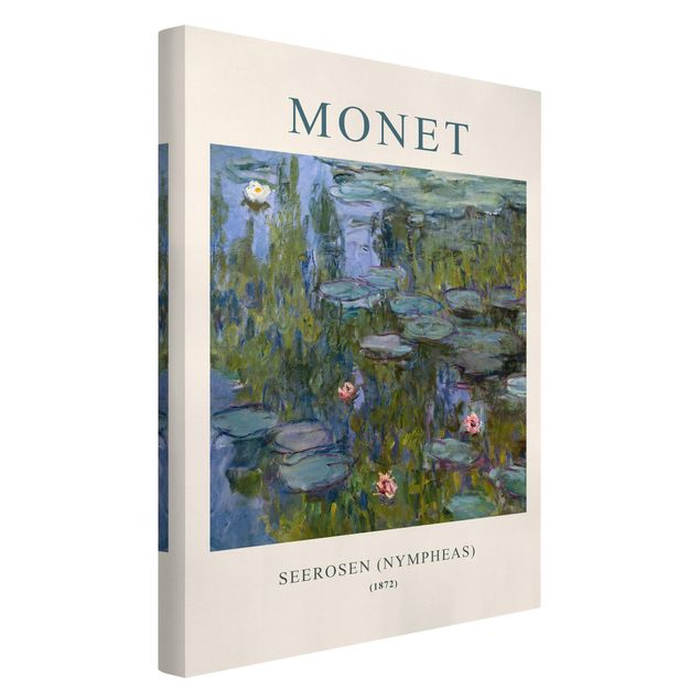 Quadri moderni per soggiorno Claude Monet - Ninfee (Nympheas) - Edizione museo