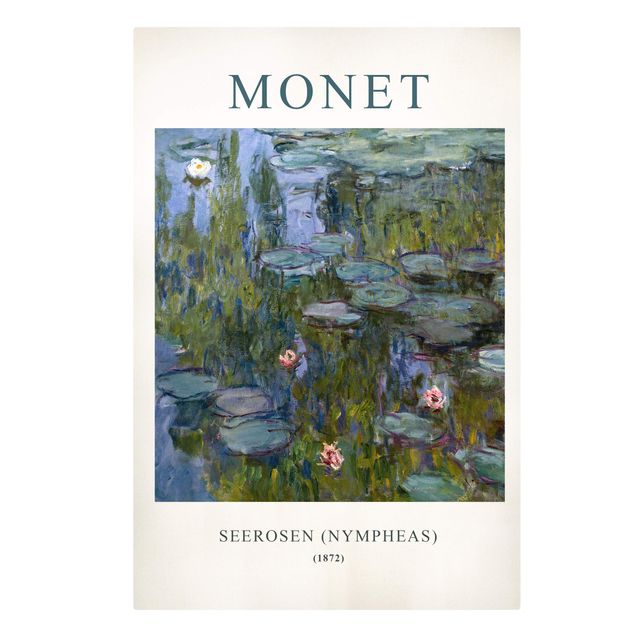 Stampa su tela Claude Monet - Ninfee (Nympheas) - Edizione museo