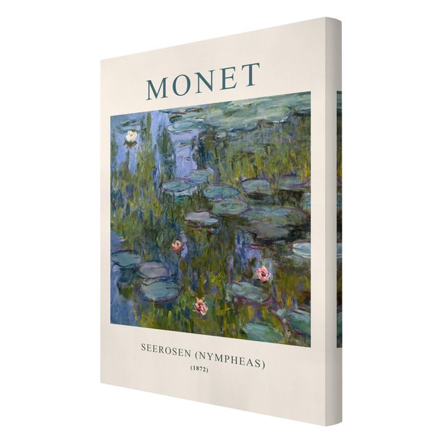 Stampa su tela - Claude Monet - Ninfee (Nympheas) - Edizione museo - Formato verticale 2x3