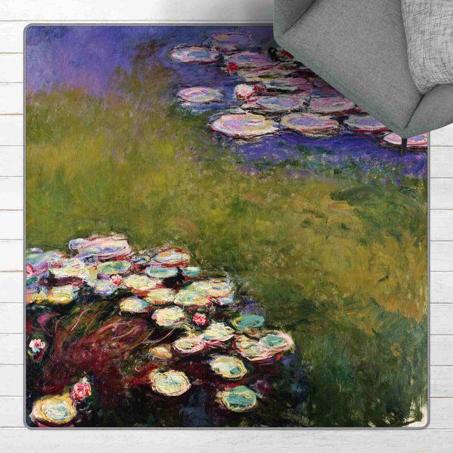 Tappeto bagno verde Claude Monet - Ninfee