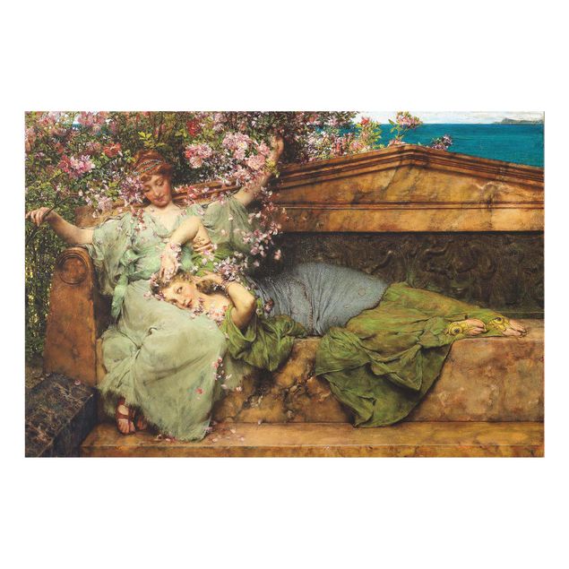 Quadro in vetro - Sir Lawrence Alma-Tadema - The Rose Garden - Orizzontale 2:3