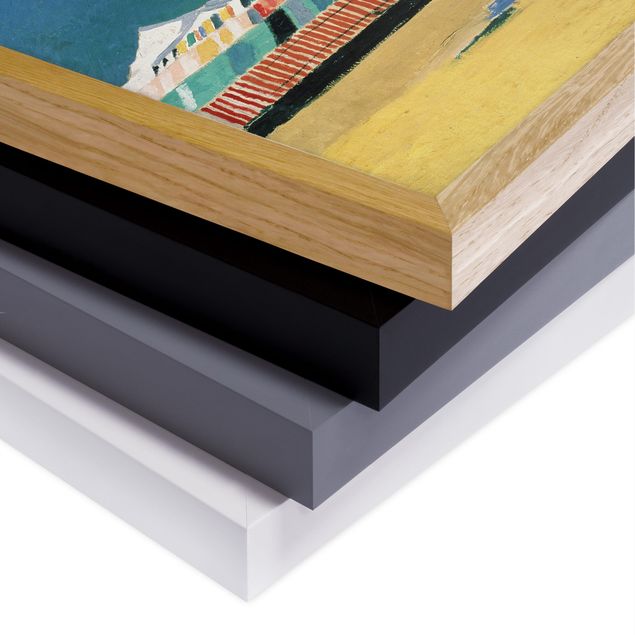 Poster con cornice - Kasimir Malevich - Landscape With White House - Quadrato 1:1